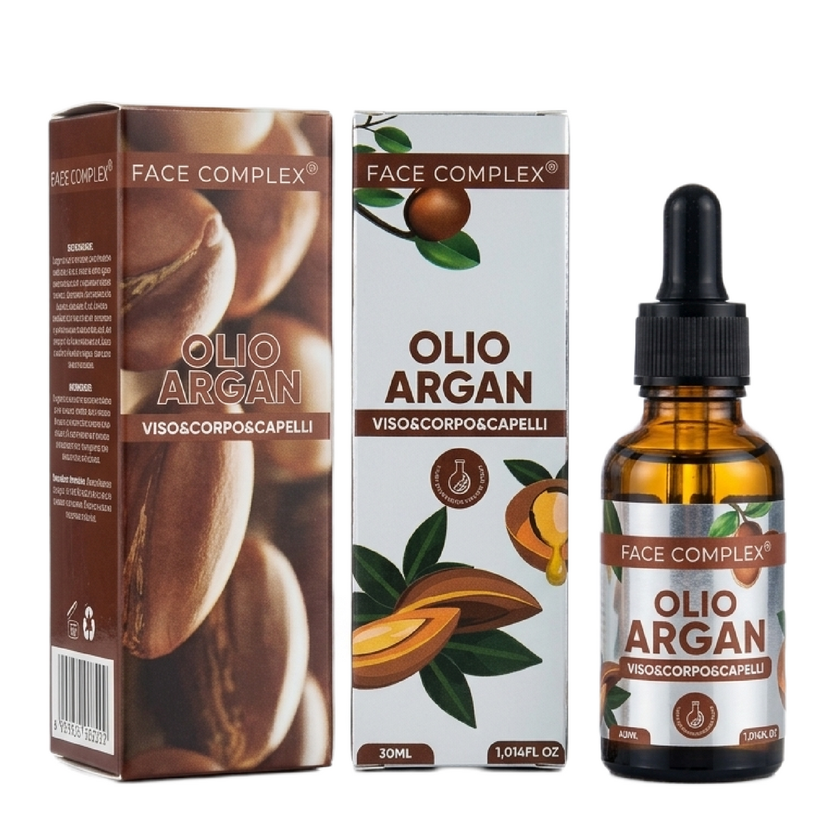 Face Complex Olio di Argan 30ml | Trattamento Nutriente Viso Corpo Capelli