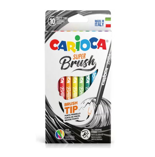Brush 10 Pennarelli Punta Pennello – Pennarelli Colorati per Disegno e Calligrafia