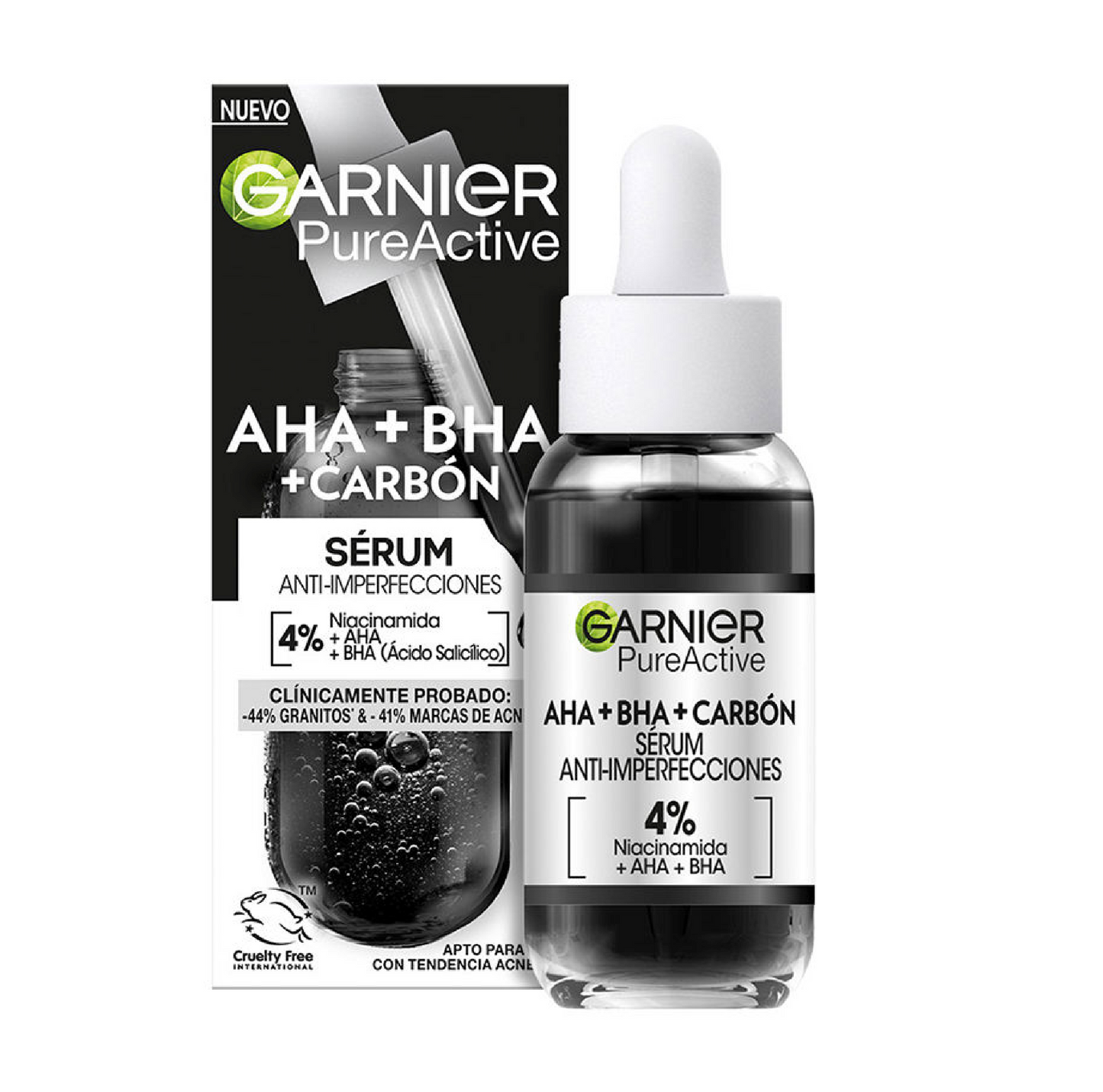 Siero Imperfezioni AHA+BHA Carbone
