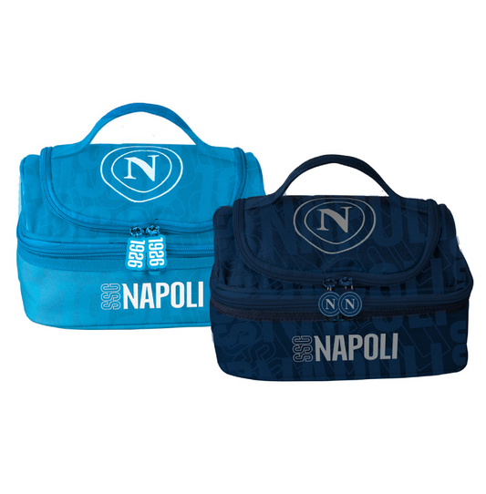 Lunch Bag Termico SSC Napoli 2026 - Portapranzo Doppio Scomparto e Isolamento