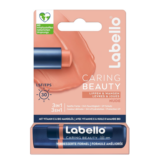 Labello Caring Beauty 3in1 SPF 30 – Balsamo Labbra Colorato con Protezione Solare - Varianti disponibili
