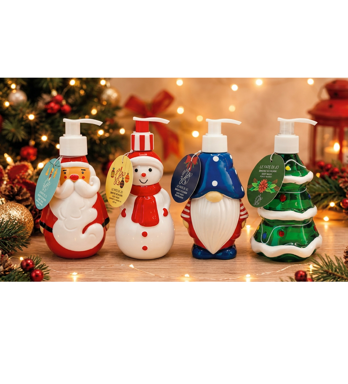 Bagnoschiuma Natalizio Flacone Decorativo 300ml | Idee Regalo Natale