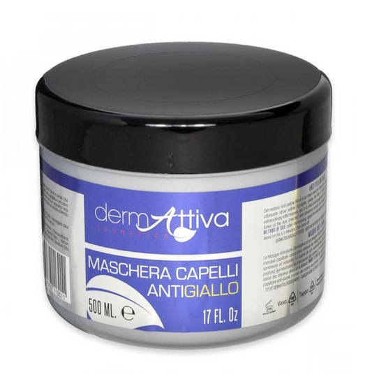 Maschera Capelli Antigiallo – Trattamento per Capelli Biondi, Grigi e Decolorati