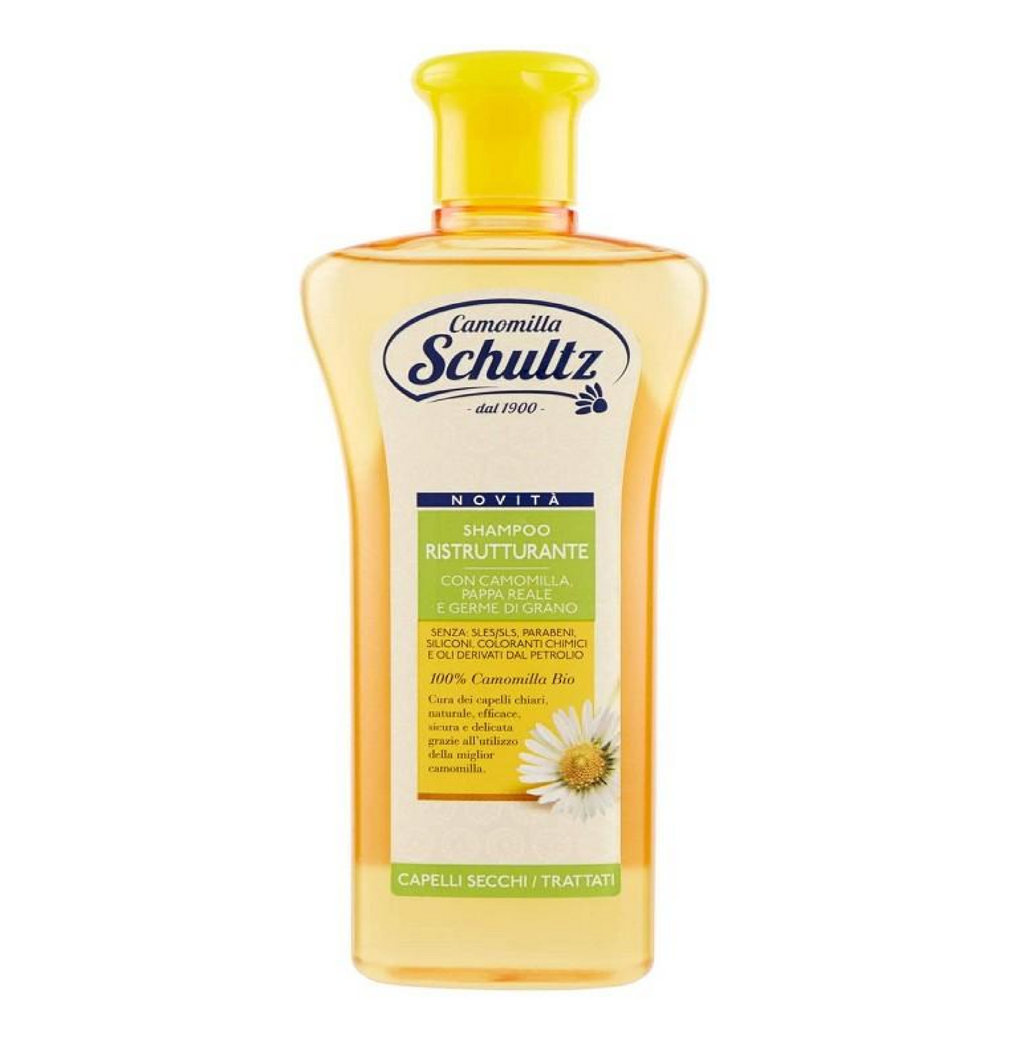 Shampoo Ristrutturante alla Camomilla – Capelli Delicati e Luminosi
