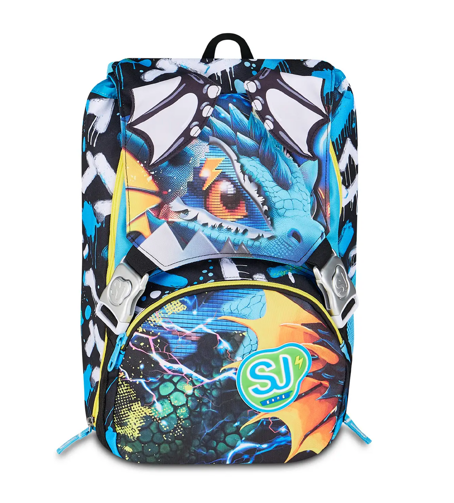Zaino Sdoppiabile Big SJ Gang Metal Dragon Boy - Zaino Scuola Espandibile Drago