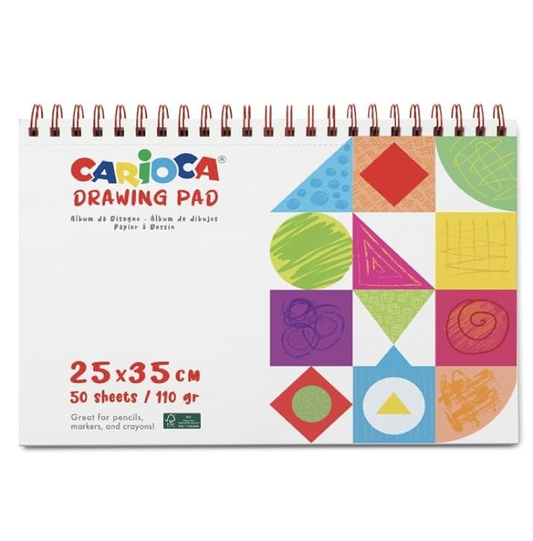 Blocco Pittura 25x35 50 Fogli – Carta Spessa per Disegno e Acquerello