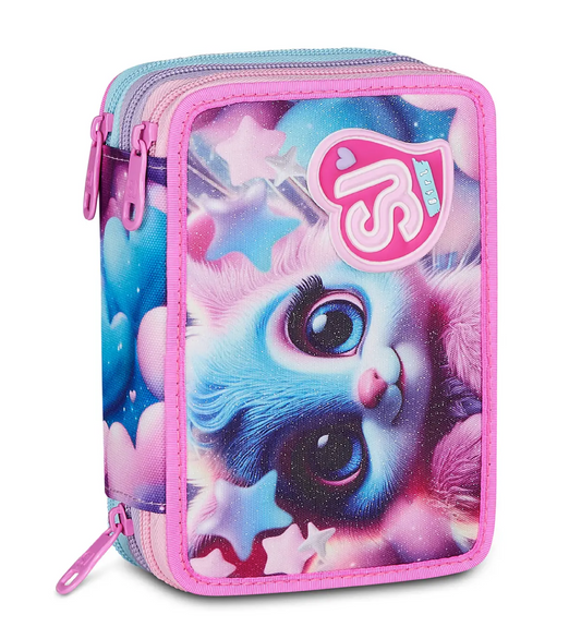 Astuccio 3 Zip SJ Gang Magical Fantasy Girl - Astuccio Scuola Completo Magico