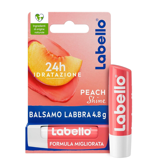 Labello Stick 24H Idratazione Peach Shine – Balsamo Labbra Nutriente e Luminoso