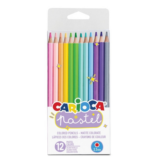 12 Pastelli Pastel Pencils – Colori Morbidi e Brillanti