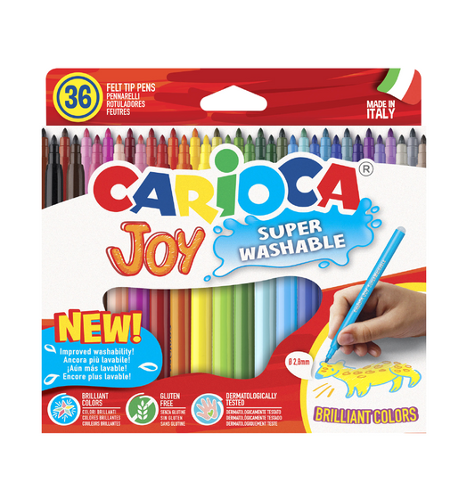 36 Pennarelli Joy – Set Colori Vivaci per Scuola e Disegno Creativo