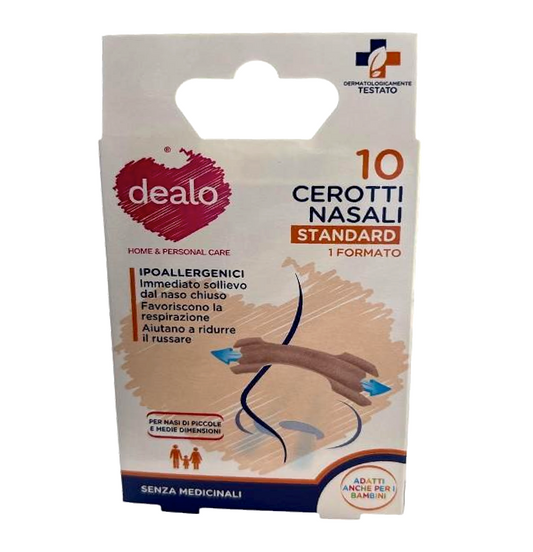 Cerotti Nasali Standard 10 pz – Sollievo e Benessere Respiratorio