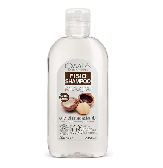 Fisio Shampoo Olio di Macadamia – Nutriente e Ristrutturante per Capelli Secchi