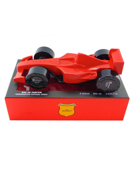 Transcend Auto da Corsa Formula 1 Red EDP 25ml – Set 4 Pezzi