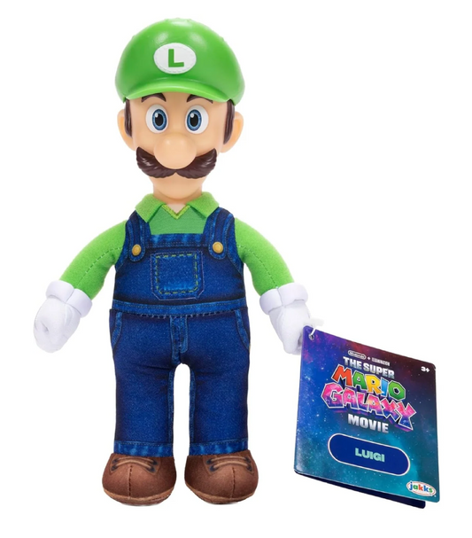 Super Mario Galaxy Luigi Peluche 23 cm | Morbido e Collezionabile