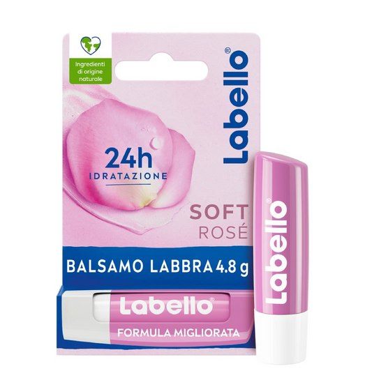 Labello Stick 24H Idratazione Soft Rose – Balsamo Labbra Nutriente