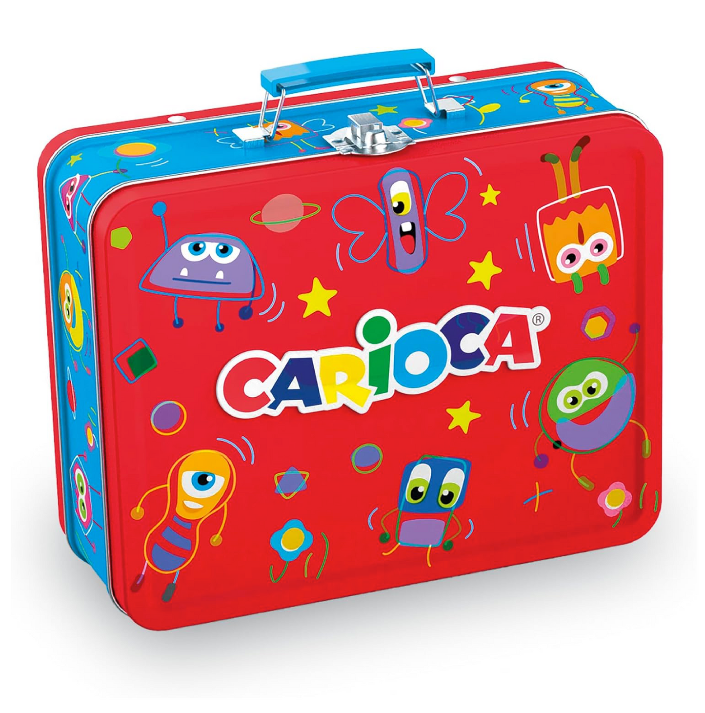 Valigetta 100 Pennarelli con Album – Set Completo in Latta per Bambini