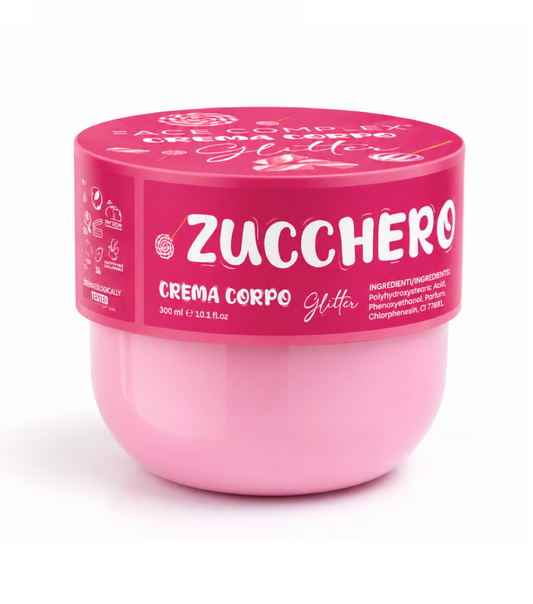 Crema Corpo Glitter Zucchero Filato: Dolcezza Irresistibile e Luminosità Stellare