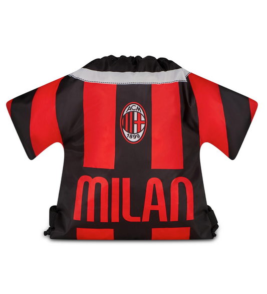 Sacca T-Shirt Easy Bag Milan - Zaino a Sacca Sagomato Rossonero