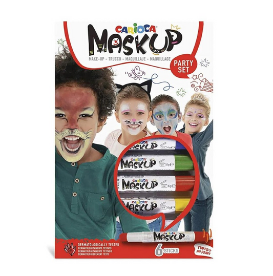 6 Pennarelli Mask Up Lavabili – Trucco Viso Bambini Make Up Sicuro