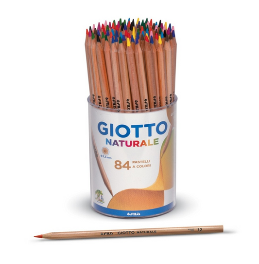Barattolo 84 Pastelli Naturale – Maxi Set Colori per Scuola e Creatività