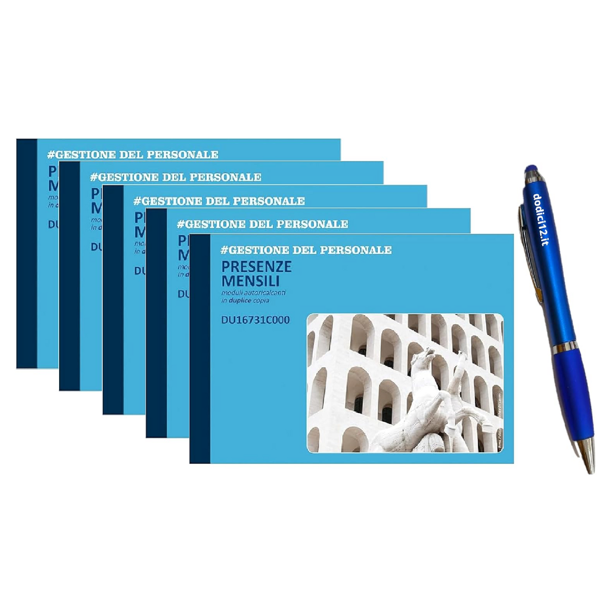 Registro Presenze Mensile A4 2 Copie | Penna Touch Dodici12