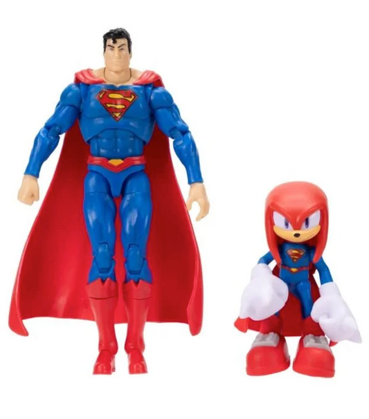 Sonic x DC Knuckles Superman Action Figure da Collezione | Crossover Ufficiale