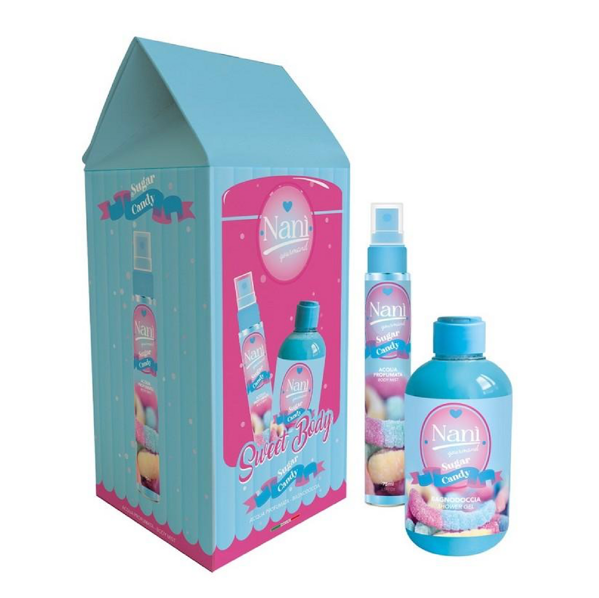 Cofanetto Nanì Gourmand Sugar Candy | Acqua Profumata e Bagnodoccia