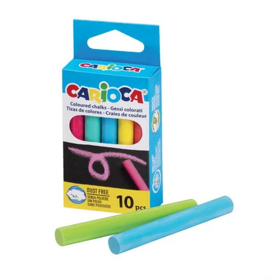 10 Gessetti Colorati – Set Lavagna per Disegno e Creatività Bambini