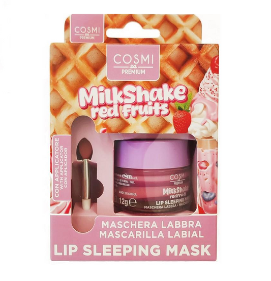 Maschera Labbra Milkshake Red Fruits con Applicatore – Trattamento Notte Idratante
