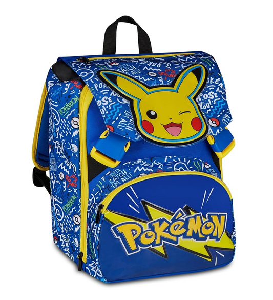 Zaino Sdoppiabile Big Pokémon - Zaino Scuola Estensibile Pikachu