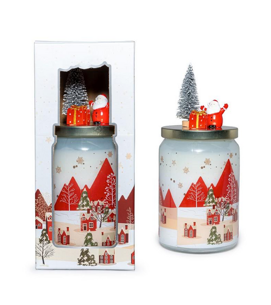 Candela Vaniglia e Frutti Rossi con Coperchio Decorato