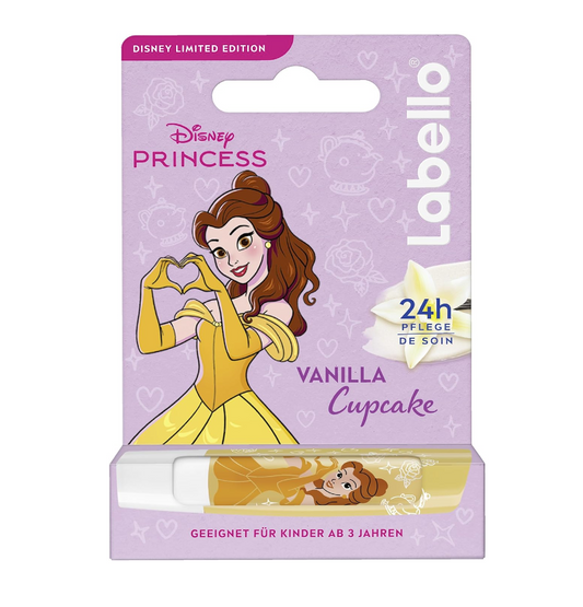 Labello Princess Belle Vanilla Cupcake 24H – Balsamo Labbra Idratante Vaniglia