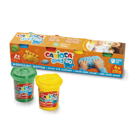 4 Baby Dough 150g – Pasta da Modellare Morbida per Bambini