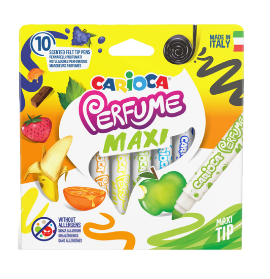 10 Pennarelli Perfume Maxi Profumati alla Frutta – Colori Intensi per Bambini