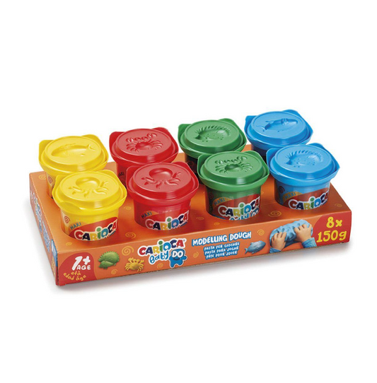 8 Baby Dough 150g – Pasta da Modellare Morbida per Bambini