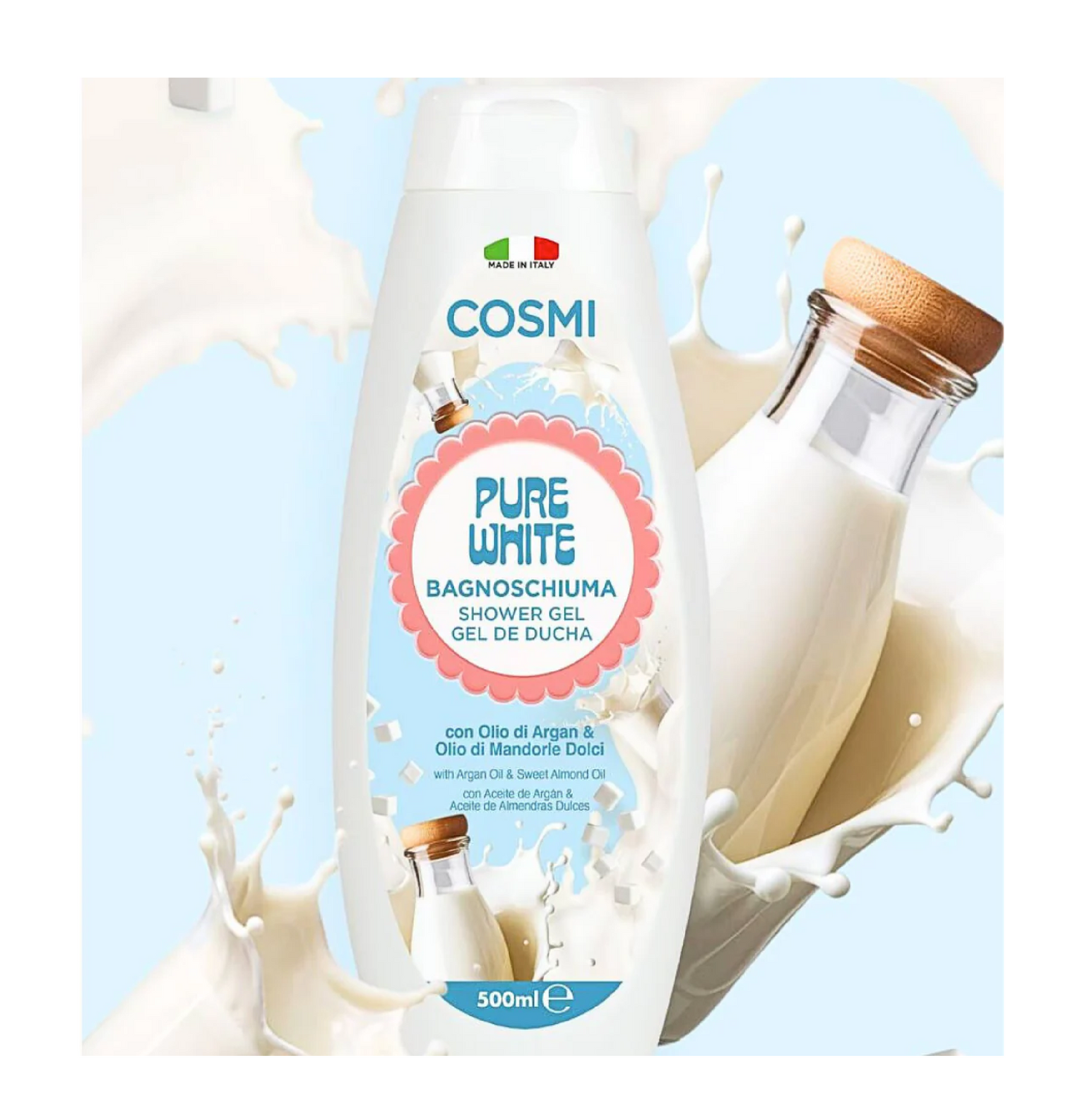 Bagnoschiuma Pure White Bianco Latte