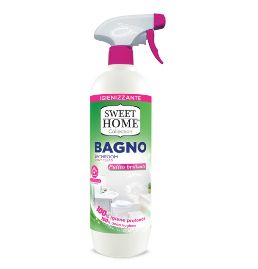 Bagno Pulito Brillante Spray – Detergente Bagno Igienizzante e Profumato