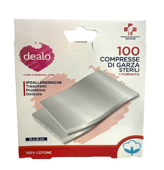 100 Garze Sterili 10 x 10 cm – Protezione Igienica e Sicura
