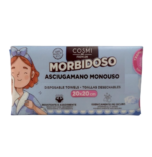 Asciugamano da Viaggio in Viscosa 20×20 cm – Morbido e Compatto