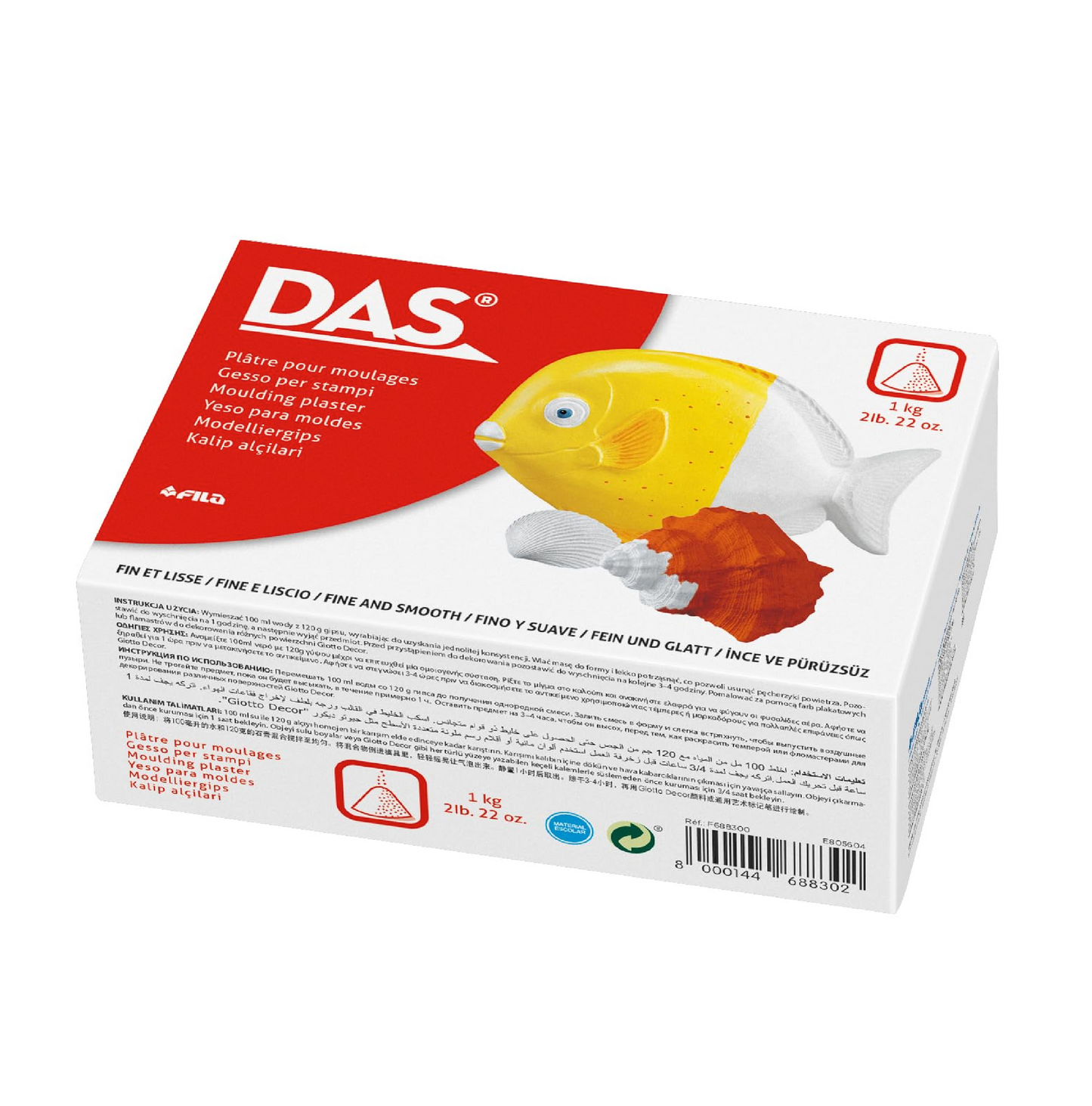 Gesso in Polvere 1 kg Das – Materiale per Modellazione e Belle Arti