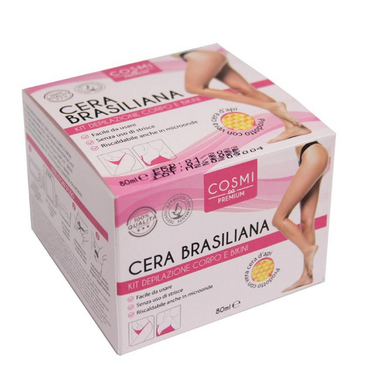 Cera Brasiliana Kit Depilazione Corpo e Bikini – Cera d’Api Senza Strisce