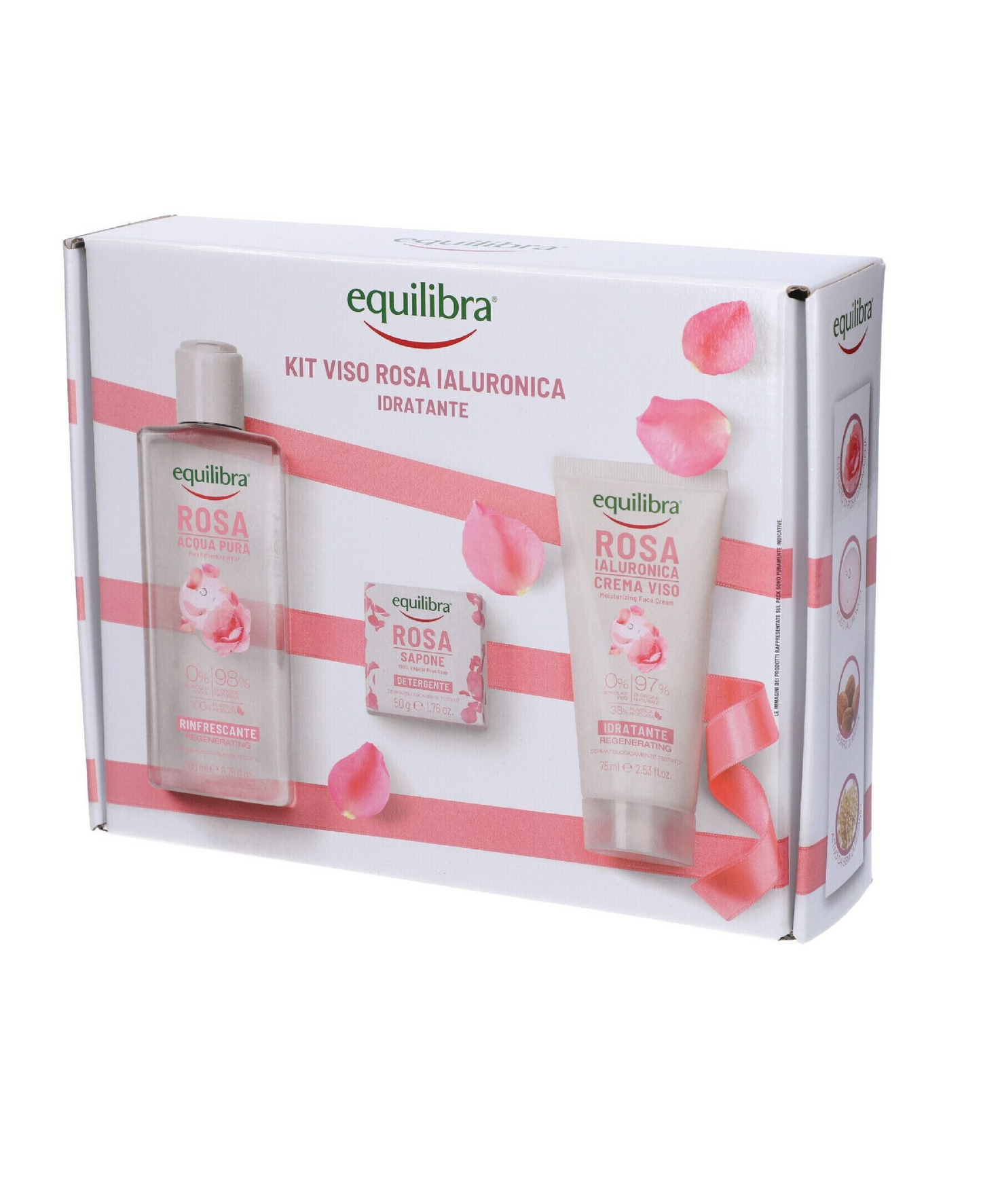 Cofanetto Rosa Ialuronica – Crema Viso + Acqua Rinfrescante + Saponetta