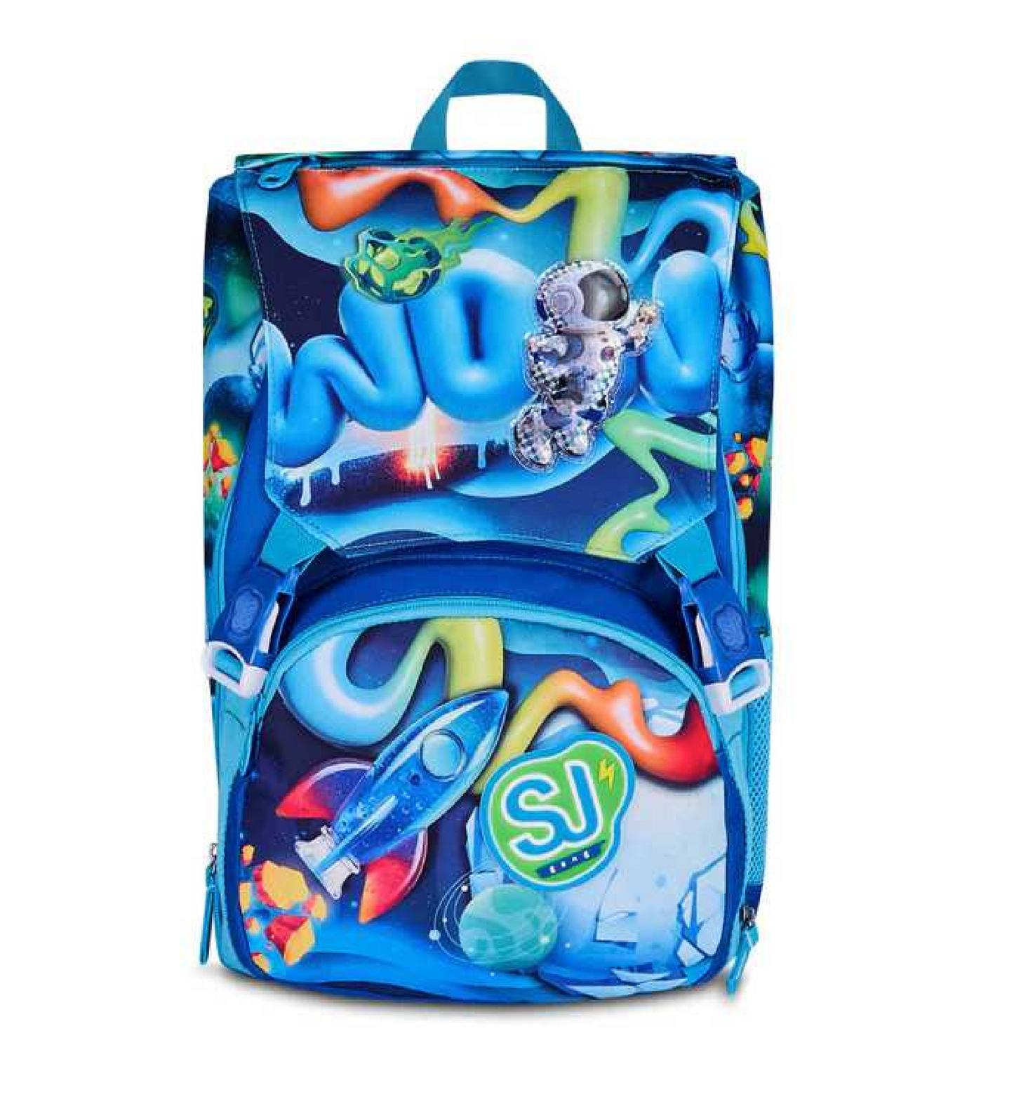 Zaino Sdoppiabile Big SJ Gang Space Ride - Zaino Scuola Espandibile Spazio 3D