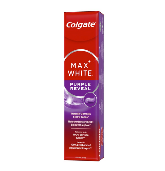 Dentifricio Max White Purple Reveal – Effetto Sbiancante Ottico