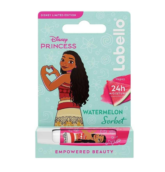 Labello Princess Moana Watermelon Sorbet 24H – Balsamo Labbra Idratante Anguria