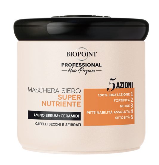 Maschera Siero Super Nutriente 5 Azioni – Nutrizione Intensa e Riparazione