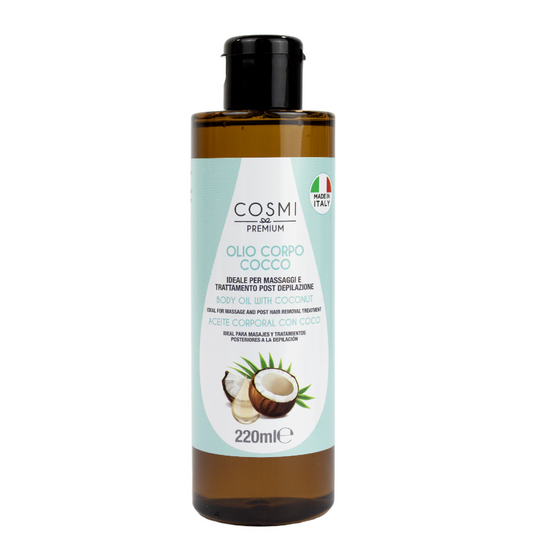 Olio Massaggi Post Cera al Cocco – Olio Lenitivo e Idratante Dopo Depilazione