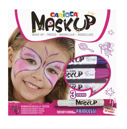 3 Pennarelli Mask Up Princess – Trucco Viso Lavabili Bambini