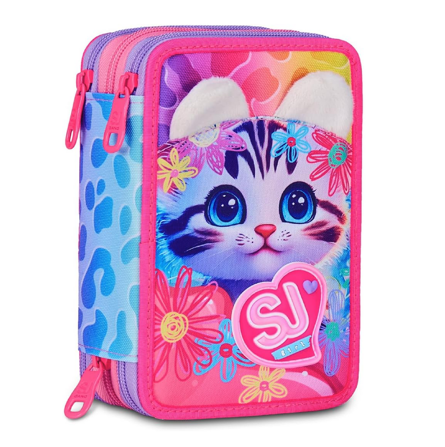 Astucci 3 Zip Sj Cat & Air Girl