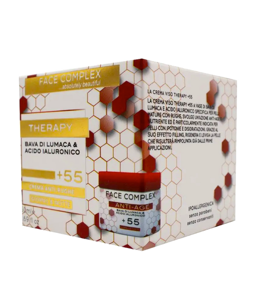 Crema Therapy +55 Crema Viso - Trattamento Antirughe Ridensificante